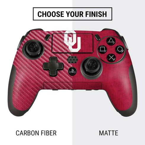 University of Oklahoma Sooners Red PlayStation Scuf Vantage 2 Controller Skin